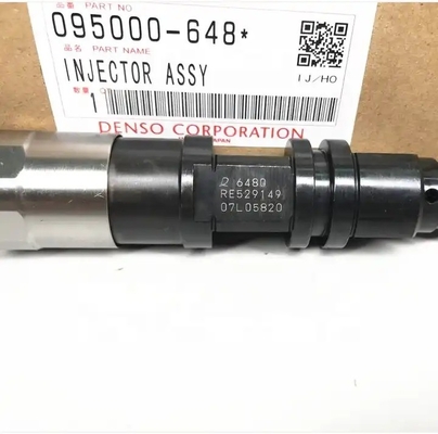 เลขส่วนทนทาน 095000-6491 เครื่องฉีดเชื้อเพลิงรถไฟฟ้า Diesel Common Rail สําหรับ John Deere RE529118